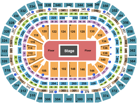 Ball Arena Ball Arena Seating Chart