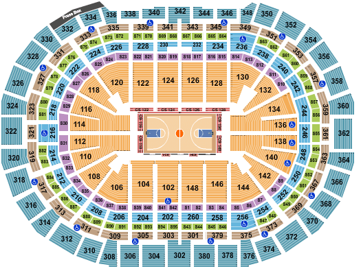 Ball Arena Ball Arena Seating Chart